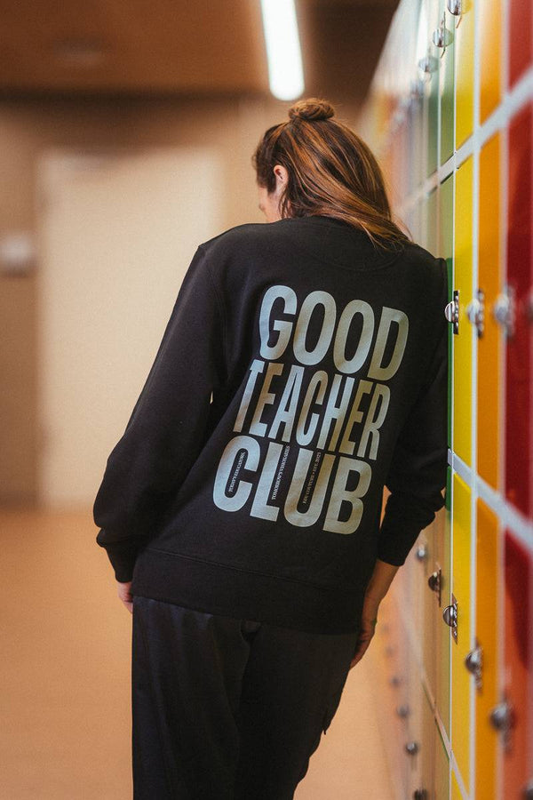 Unisex Good Teacher Club Sweater Black